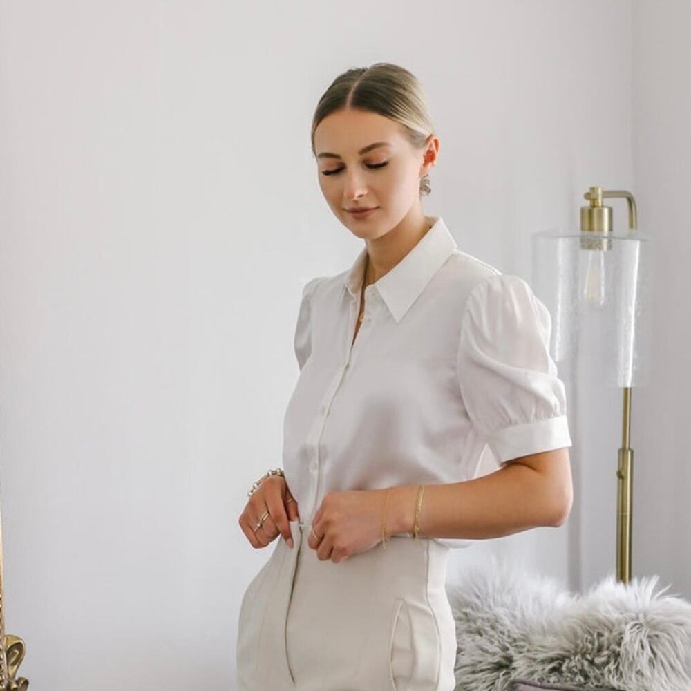 $245 Ravella Juliet Silk Blouse